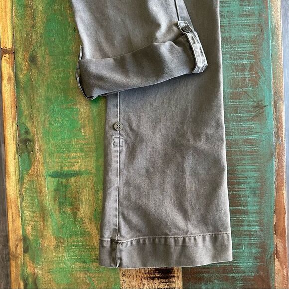 Y2K Lost Girl Convertible Cargo Pants Grey Flare Utility Sz 5 Small Vintage Gorp - Picture 12 of 12